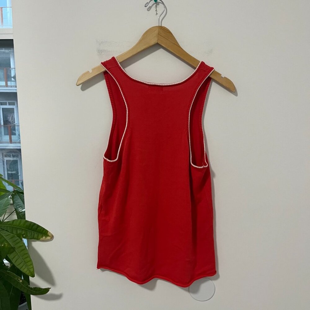 Bel Air Red Varsity Style Jersey Tank Size T2/Medium - Picture 6 of 6